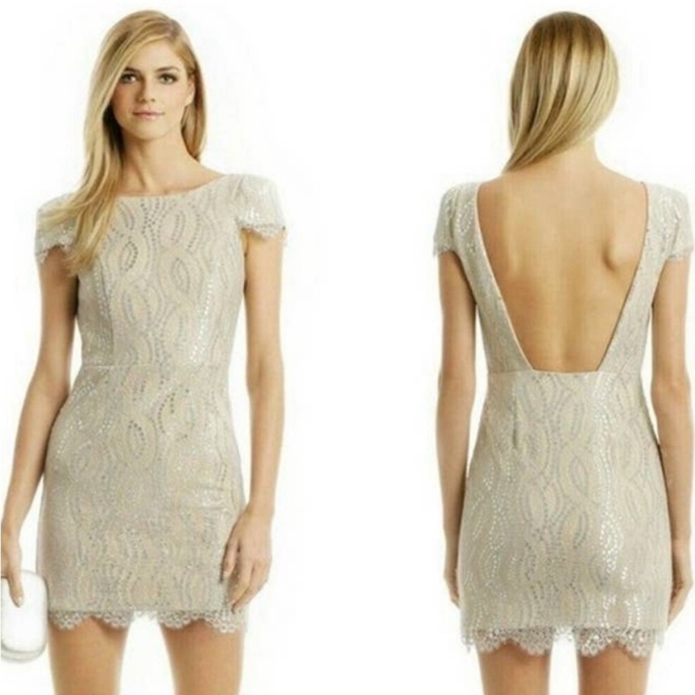 Slate & Willow Madeline Sheath Cap Sleeve Crew